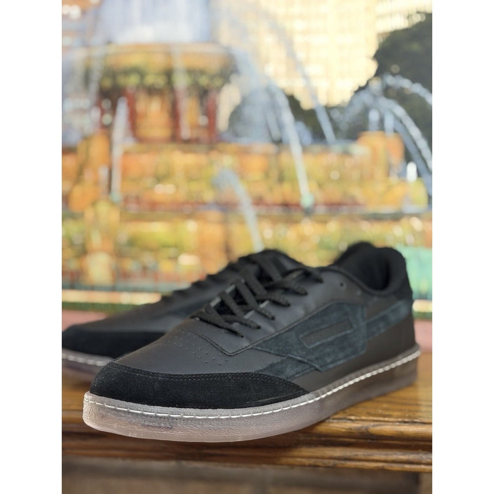 Oliver Cabell Sneakers Vegan 481 Black Ghost Leather Suede Shoes SIze 10 Euro 43